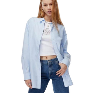 Sunday Best ARITZIA Future Shirt Button Down in Blue, Loose Fit Size 2XS